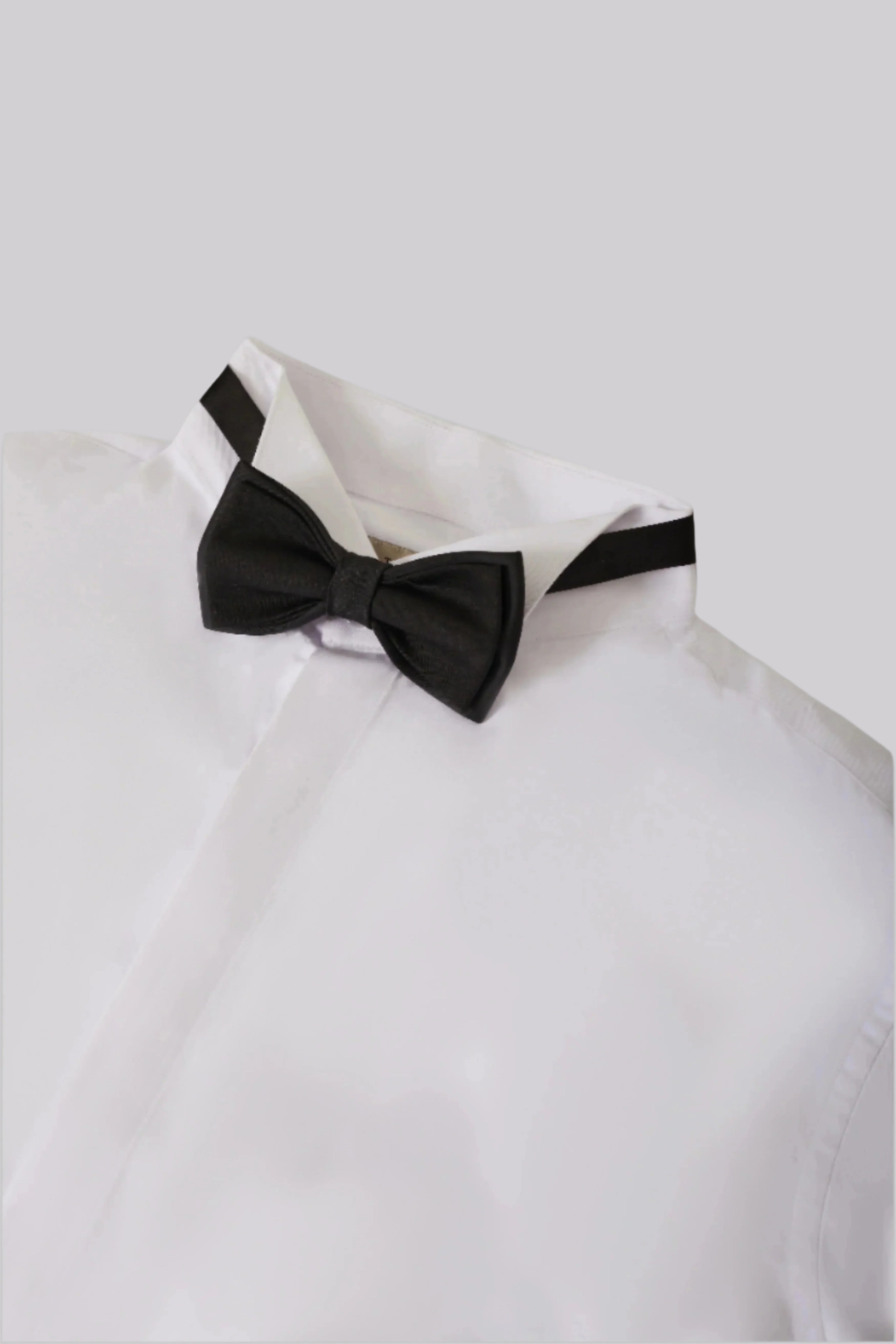 White Tuxedo Shirt - Wingtip Collar -  Cufflinks