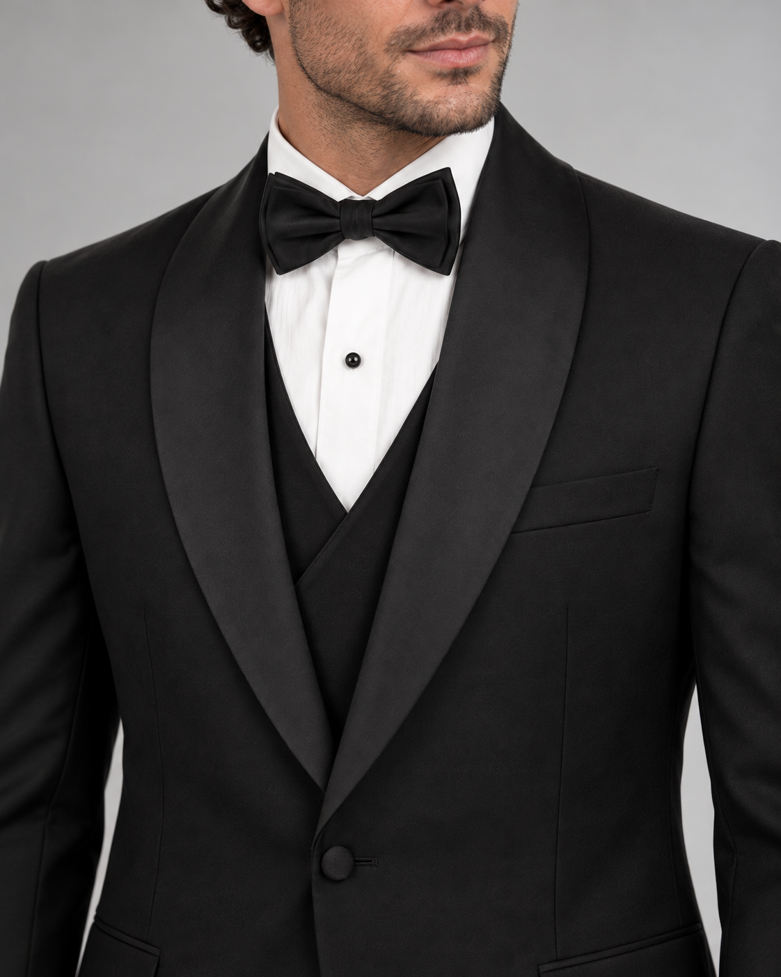 ARCUS | 100% Wool Tuxedo with Removable Shawl Lapel
