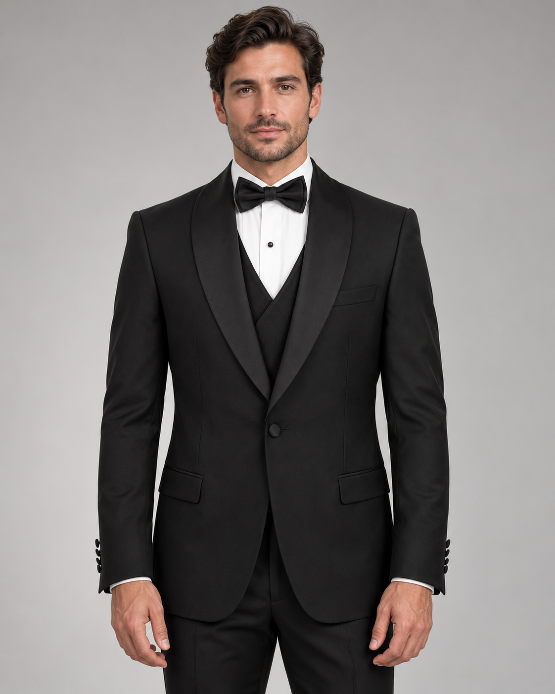 ARCUS | 100% Wool Tuxedo with Removable Shawl Lapel
