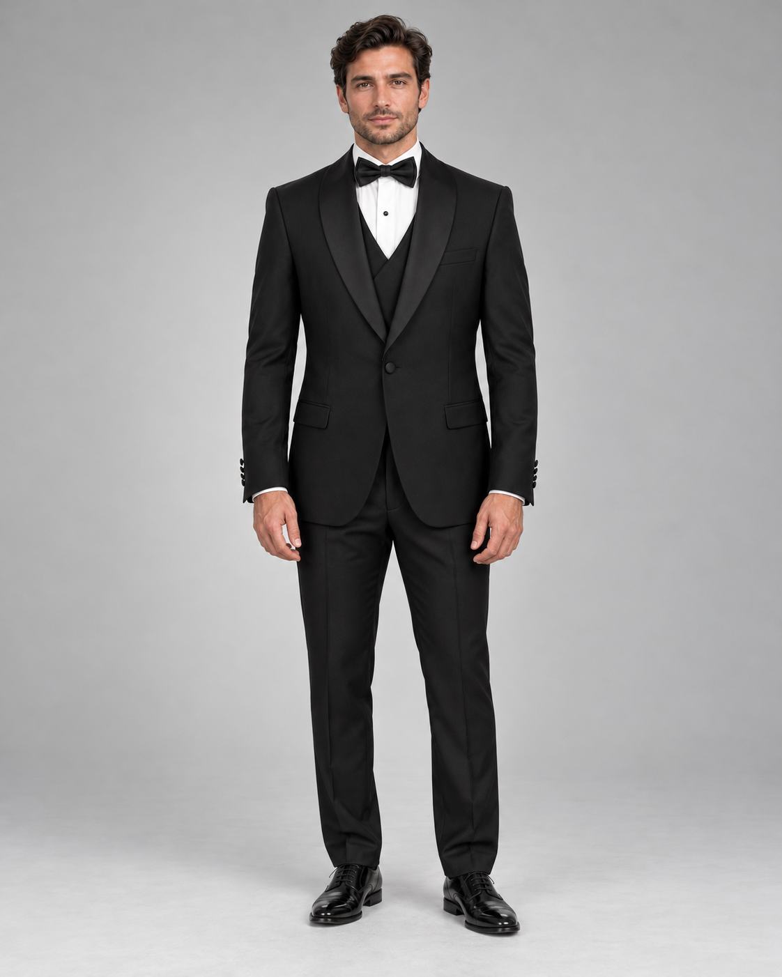 ARCUS | 100% Wool Tuxedo with Removable Shawl Lapel