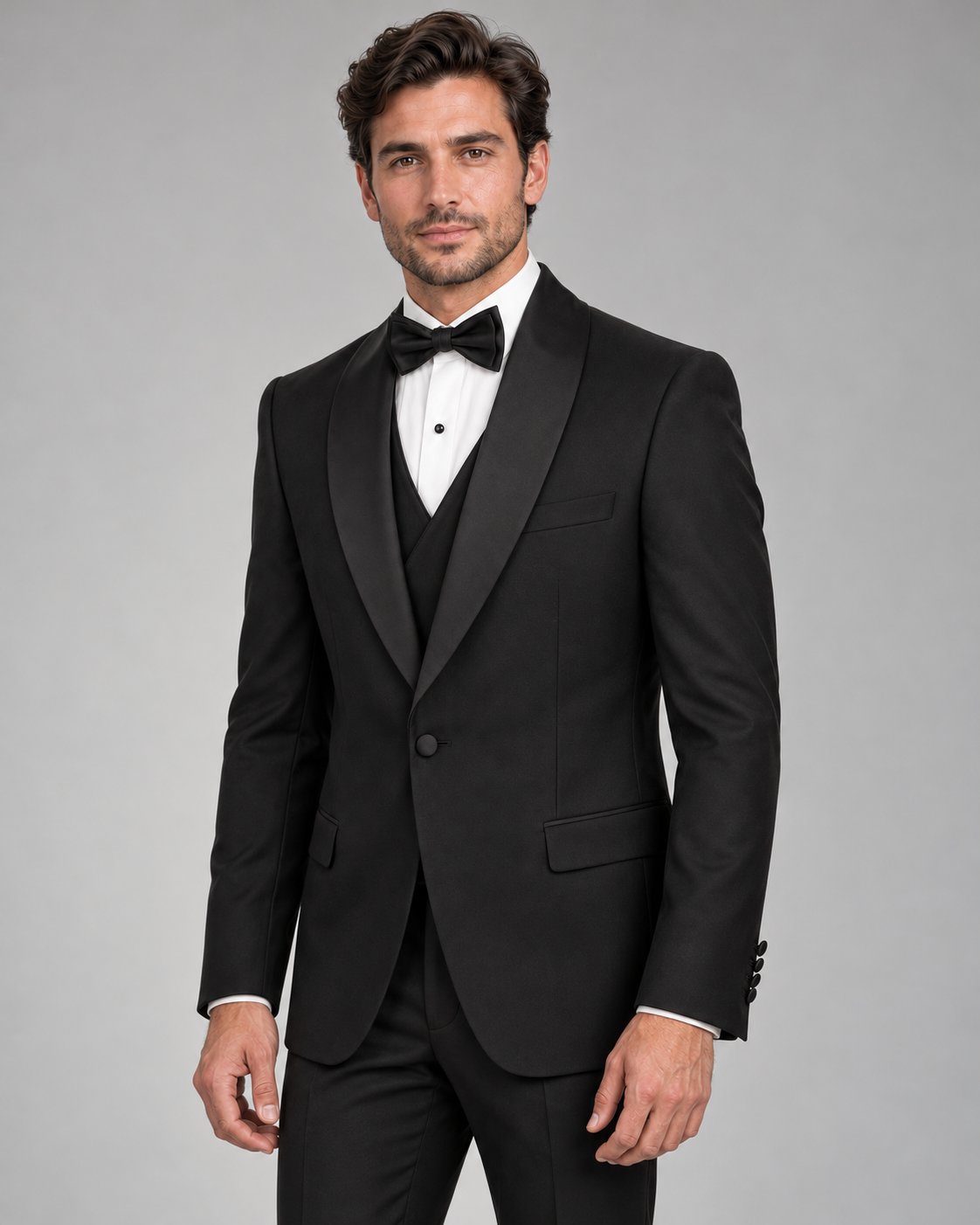 ARCUS | 100% Wool Tuxedo with Removable Shawl Lapel